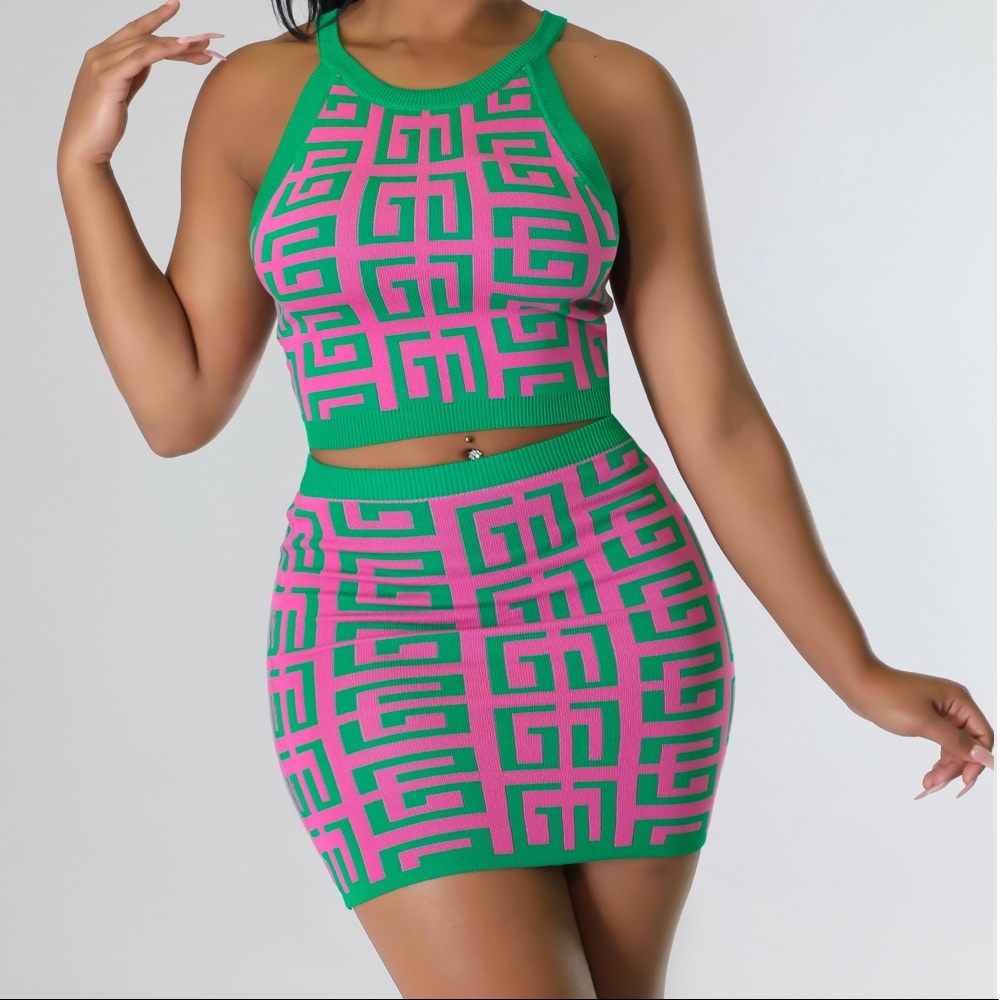 Two pc skirt set (New Arrival)….